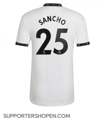 Manchester United Jadon Sancho #25 Borta Matchtröja 2022-23 Kortärmad